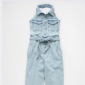 Light Blue Denim Jumpsuit